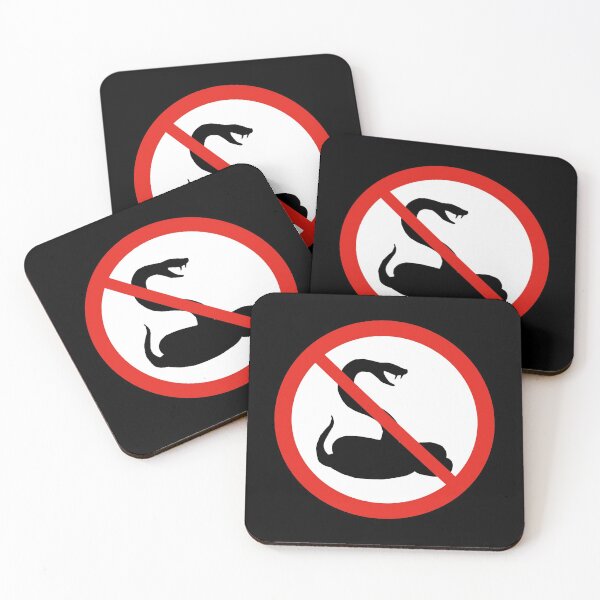 Item preview, Prohibited Sign Not allowed No biting snake designed and sold by thehappylamb.