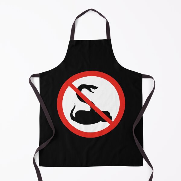 Item preview, Prohibited Sign Not allowed No biting snake designed and sold by thehappylamb.