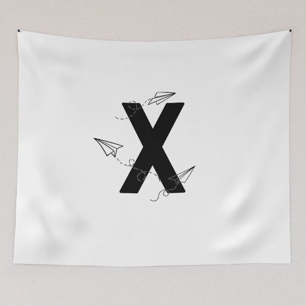 Item preview, Monogram with paper planes letter X designed and sold by JustSeasons.