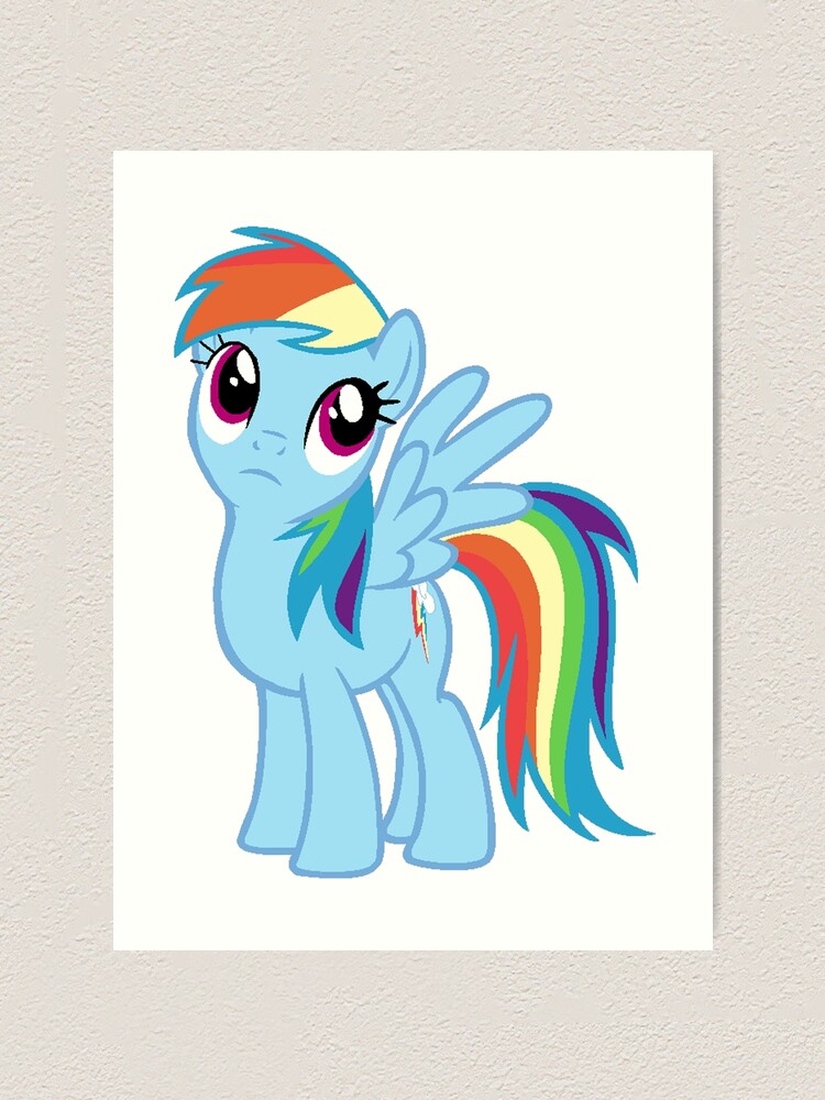 Rainbow Dash My Little Pony Friendship is Magic Art Print 