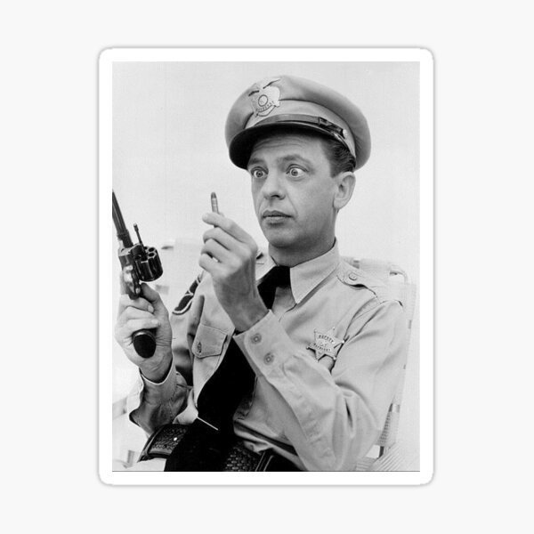 Gun Crazy Barney Sticker