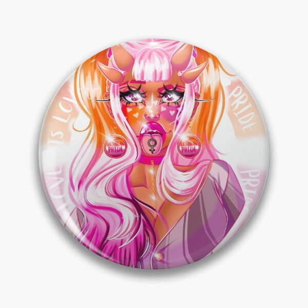 Item preview, Lesbian pride demon!  designed and sold by Lauii.