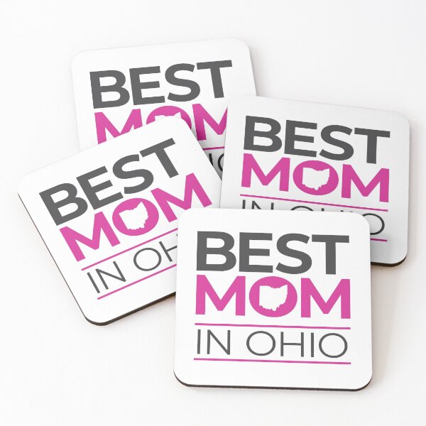Artikelvorschau, Beste Mutter in Ohio (pink / grau) entworfen und verkauft von OddPop.