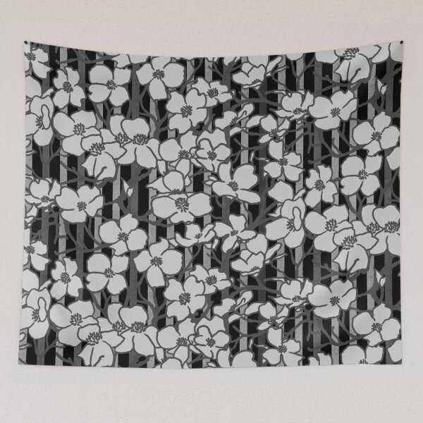 Item preview, Black and White Dogwood designed and sold by Carolina Diaz.