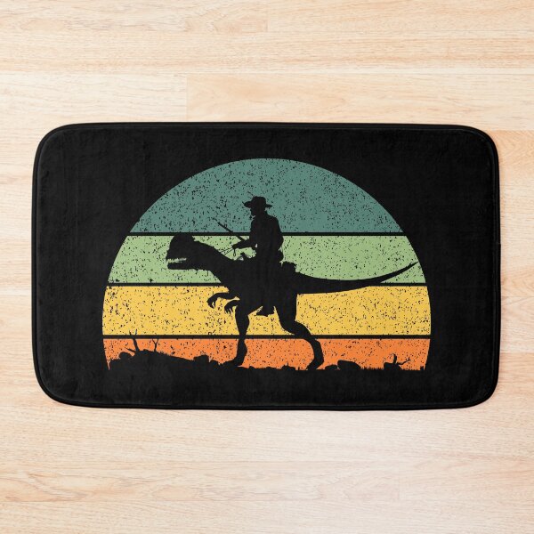 Item preview, Prehistoric cowboy retro sunset - Distressed designed and sold by Trantor-Tees.