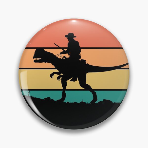 Item preview, Cowboy riding a dinosaur designed and sold by Trantor-Tees.