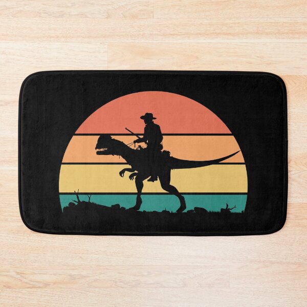 Item preview, Cowboy riding a dinosaur designed and sold by Trantor-Tees.