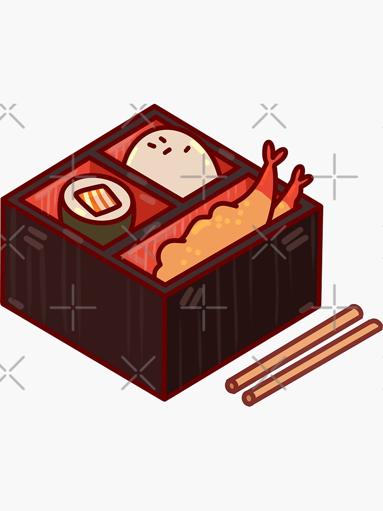 Cute Bento Box Sticker for Sale by chaoscorgi