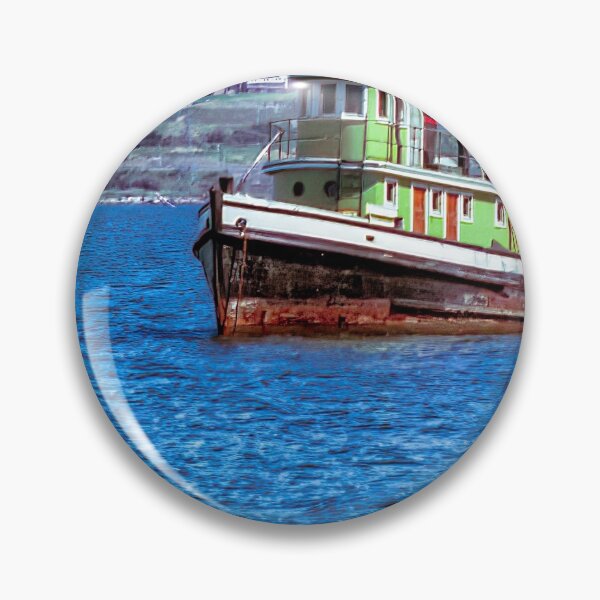 Item preview, Old Tug Boat Docked in Fairview Cove designed and sold by kenmo.