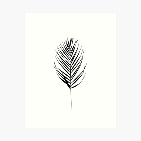 Item preview, Palm leaf silhouette illustration - Evelyn designed and sold by TheColourStudy.