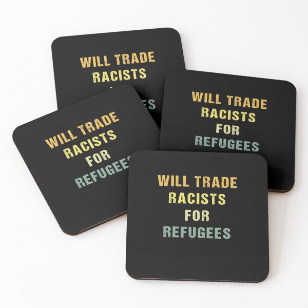Item preview, Will Trade Racists for Refugees Shirt Ningún ser humano es ilegal Shirt Anti Trump Shirt Protest Shirt designed and sold by midodesign20.