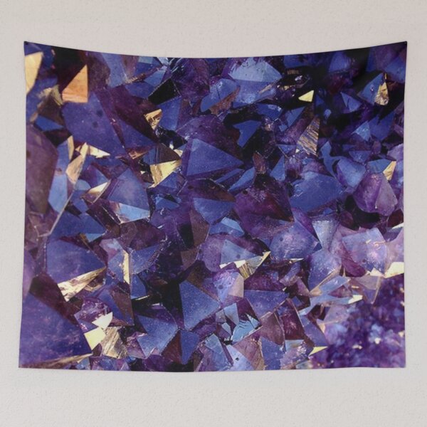 Item preview, Amethyst gold crystal gemstone designed and sold by Cutees-designs.