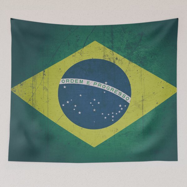 Artikelvorschau, Brasilianische Flagge, alte und rostige Textur entworfen und verkauft von Francesko221.