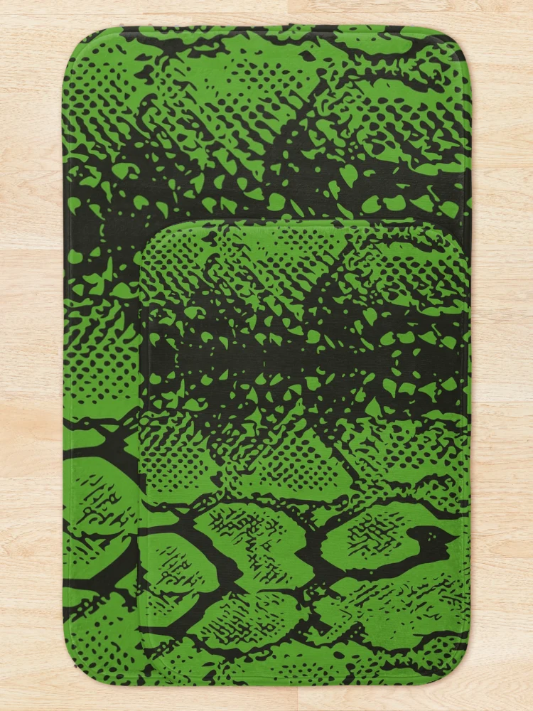 Thumbnail 5 of 6, Bath Mat, Python Skin designed and sold by DesignFantazia.