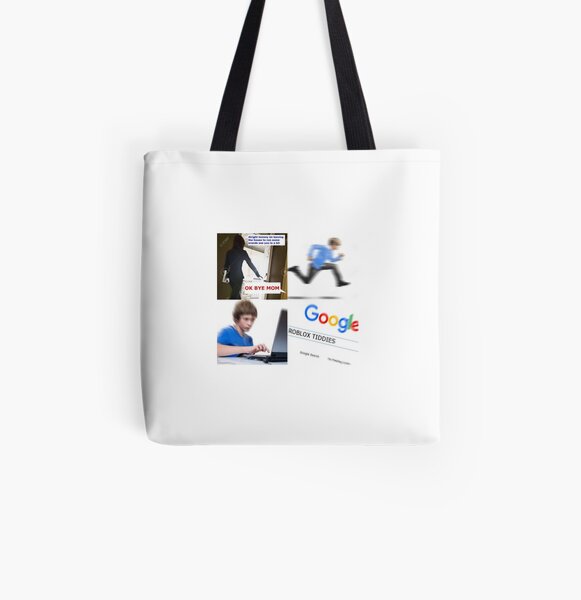 Roblox Tiddies Tote Bag By Michael4ne Redbubble - roblox yeezy 350 how to make roblox