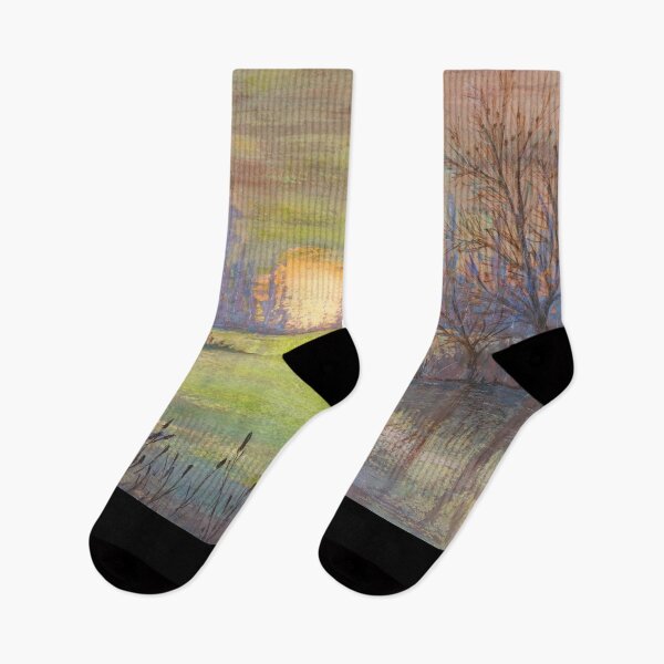 Item preview, Tranquil Evening Lake designed and sold by dabblerinksie.