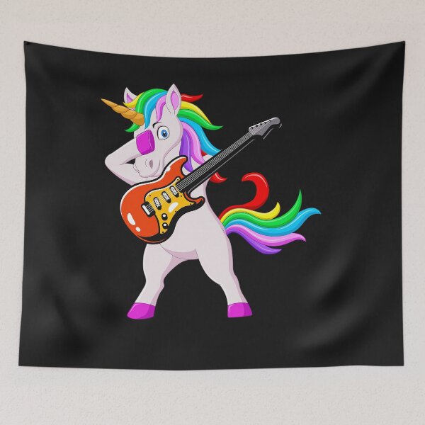 Item preview, Beautiful and colorful  Unicorn playing on guitar  designed and sold by remonss.