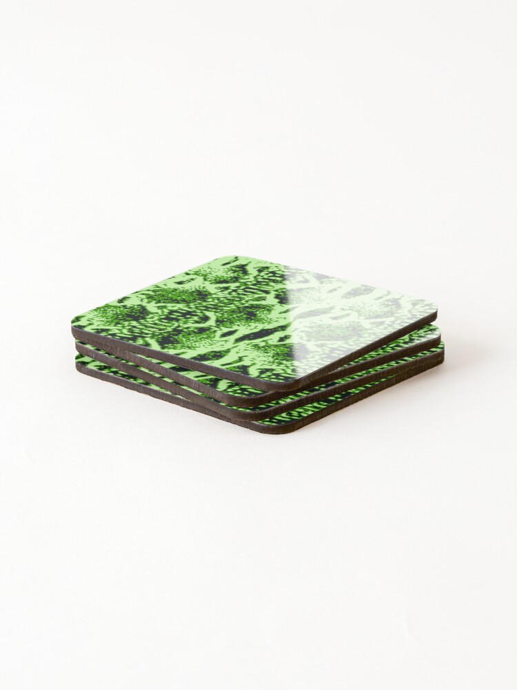Thumbnail 4 of 5, Coasters (Set of 4), Python Skin designed and sold by DesignFantazia.