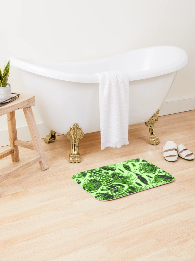 Thumbnail 2 of 6, Bath Mat, Python Skin designed and sold by DesignFantazia.