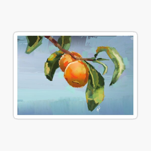Peach Tree Sticker