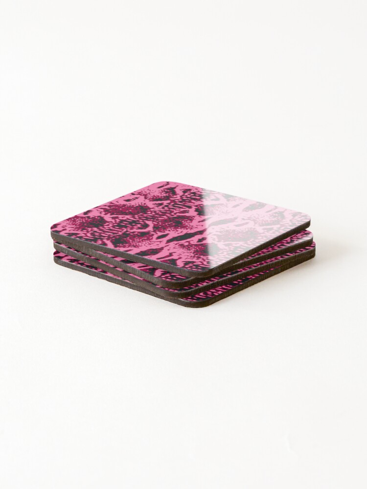 Thumbnail 4 of 5, Coasters (Set of 4), Python Skin designed and sold by DesignFantazia.