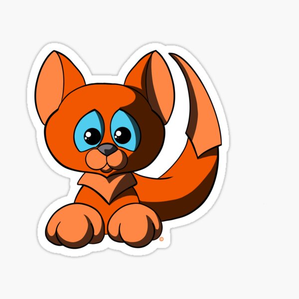 "Funny Cute Cartoon Red Fox" Sticker for Sale by CelebraToons | Redbubble