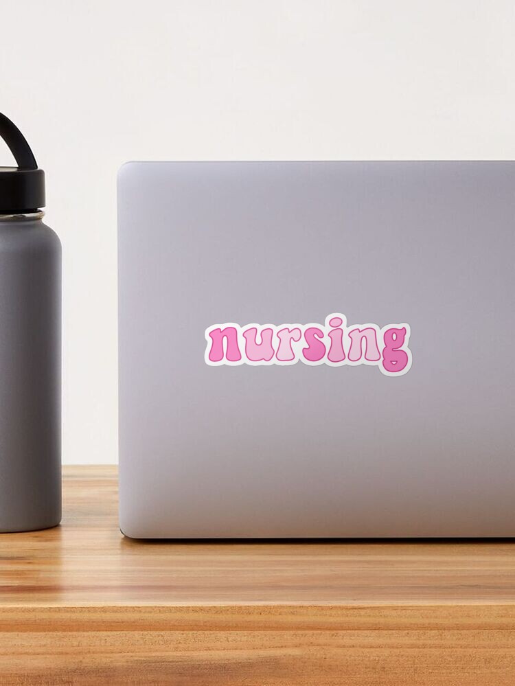 Pink "Nursing" Sticker
