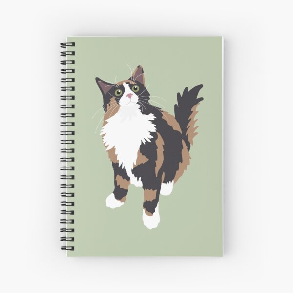 Item preview, Fluffy Calico Cat - Green designed and sold by stubiedoodles.