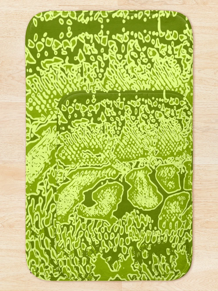 Thumbnail 5 of 6, Bath Mat, Python Skin designed and sold by DesignFantazia.