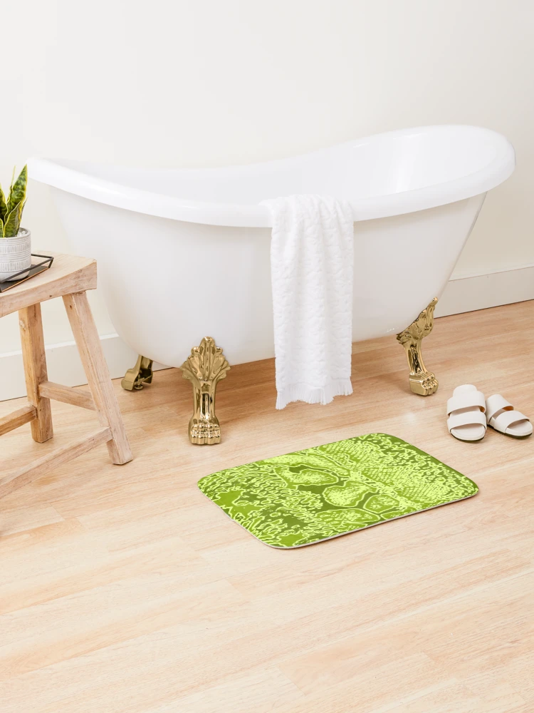 Thumbnail 2 of 6, Bath Mat, Python Skin designed and sold by DesignFantazia.