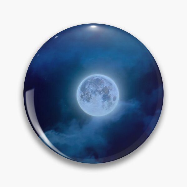 Item preview, La hermosa luna azul designed and sold by TheStrangeWorld.
