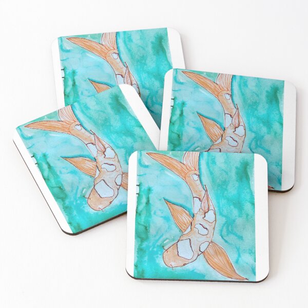 Item preview, Kind and colorful koi designed and sold by ElleDelaneyArt.