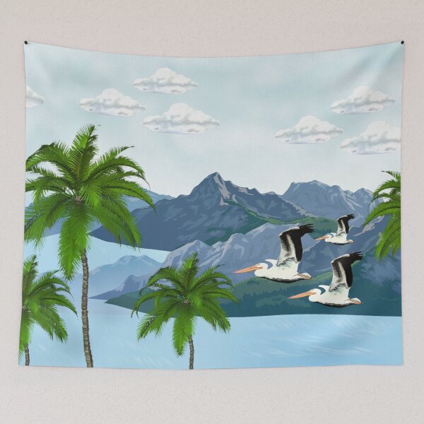 Item preview, Pelicans In Sky designed and sold by MarcSabuncu.
