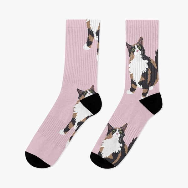 Item preview, Fluffy Calico Cat - Pink designed and sold by stubiedoodles.