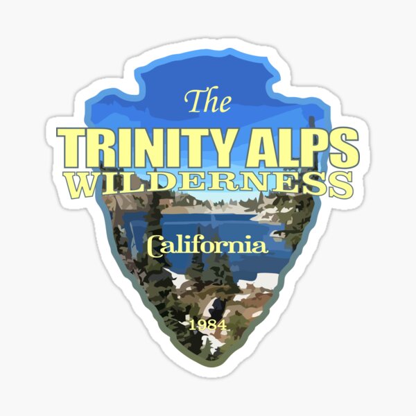 Trinity Alps Wilderness (arrowhead) Sticker