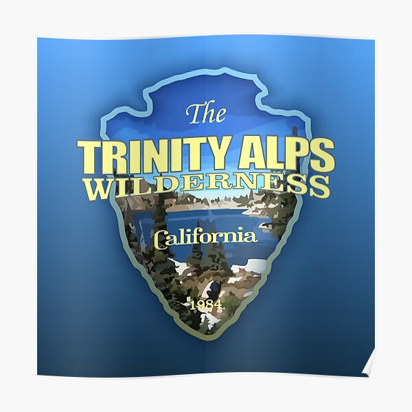 Trinity Alps Wilderness (arrowhead) Poster