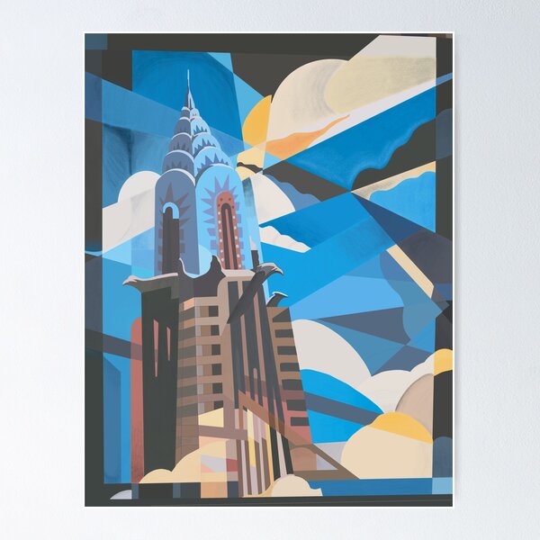 Item preview, Chrysler Building Painting White Collar designed and sold by Marlins1997.
