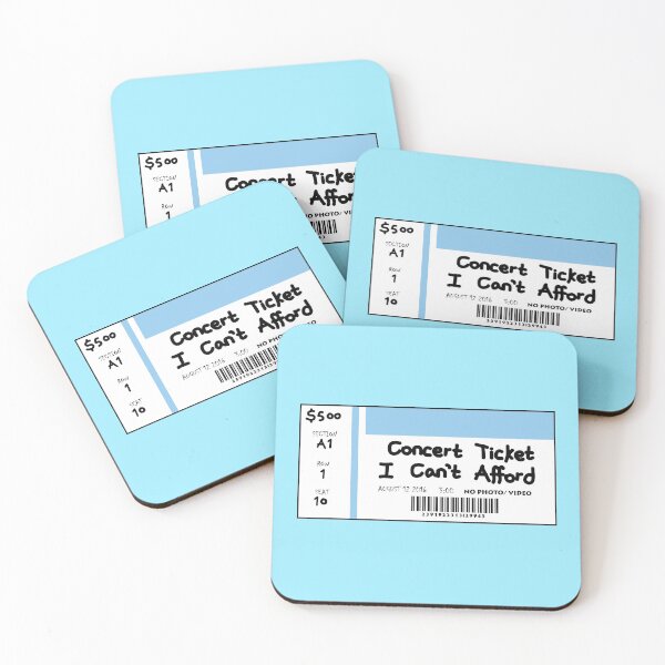 Item preview, Concert TICKET i can't afford designed and sold by Starstacks.