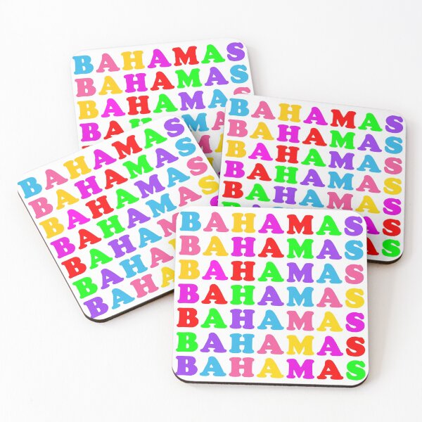 Item preview, BAHAMAS in multi-colored letters on white designed and sold by collingalanos80.