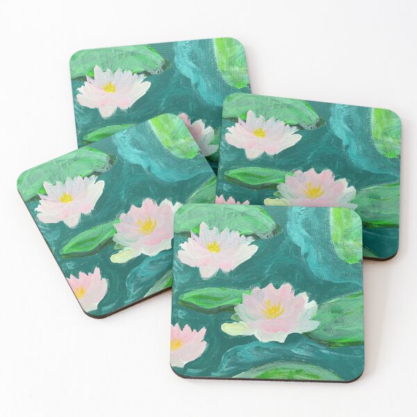 Item preview, Serene Lily Pads designed and sold by ElleDelaneyArt.