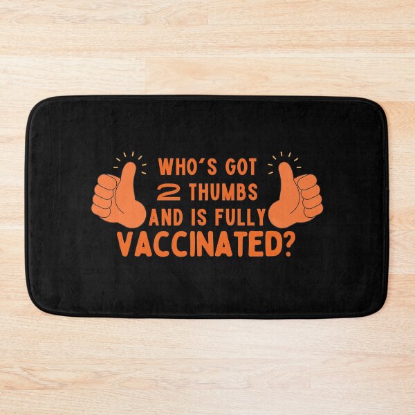 Item preview, Who’s Got 2 Thumbs and is Fully Vaccinated? This Guy designed and sold by TrndSttr.
