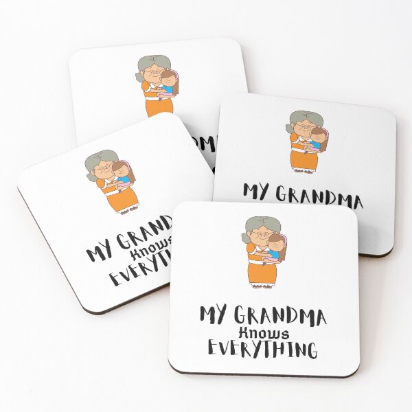 Item preview, Grandma knows everything . orange white designed and sold by Hab2.