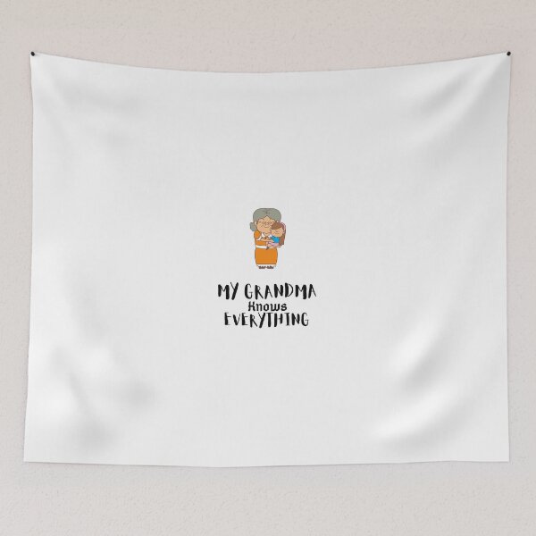 Item preview, Grandma knows everything . orange white designed and sold by Hab2.