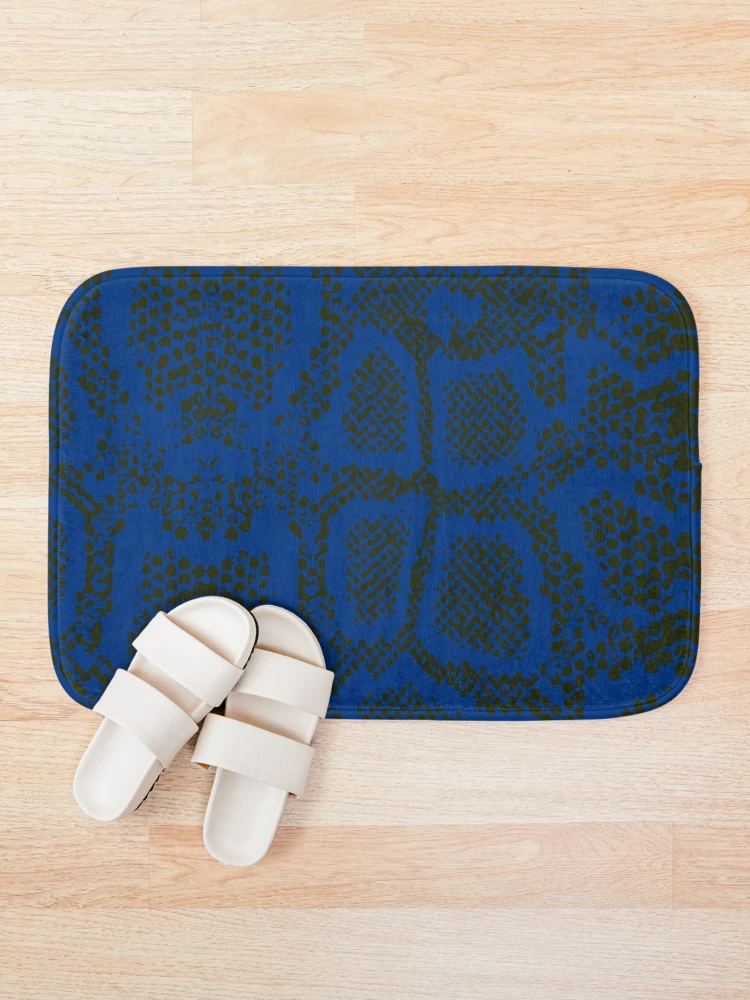 Thumbnail 1 of 6, Bath Mat, Python Skin designed and sold by DesignFantazia.