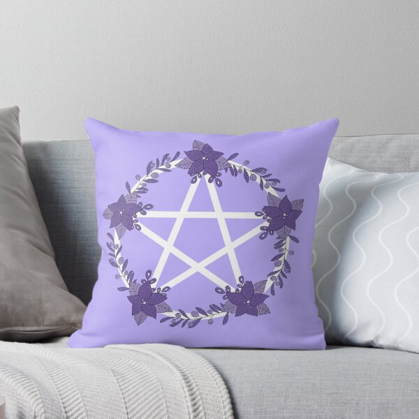 Artikelvorschau, Lila Blumen Pentacle Design Cheeky Witch® entworfen und verkauft von cheekywitch.