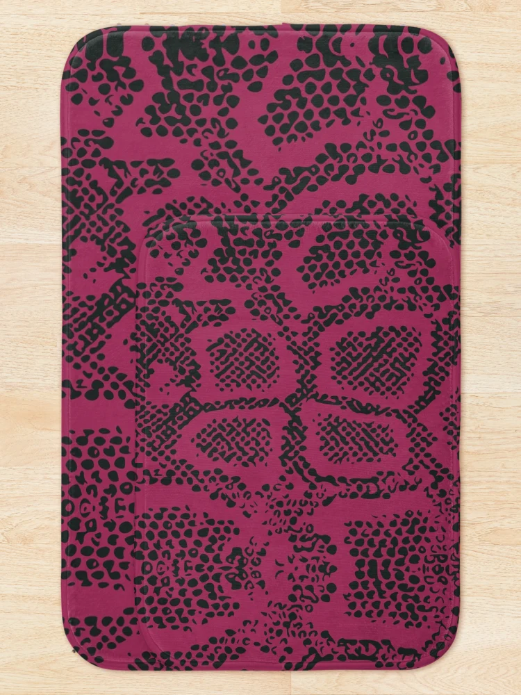 Thumbnail 5 of 6, Bath Mat, Python Skin designed and sold by DesignFantazia.
