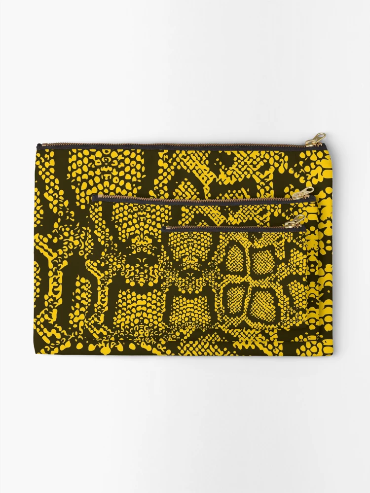 Thumbnail 2 of 4, Zipper Pouch, Python Skin designed and sold by DesignFantazia.