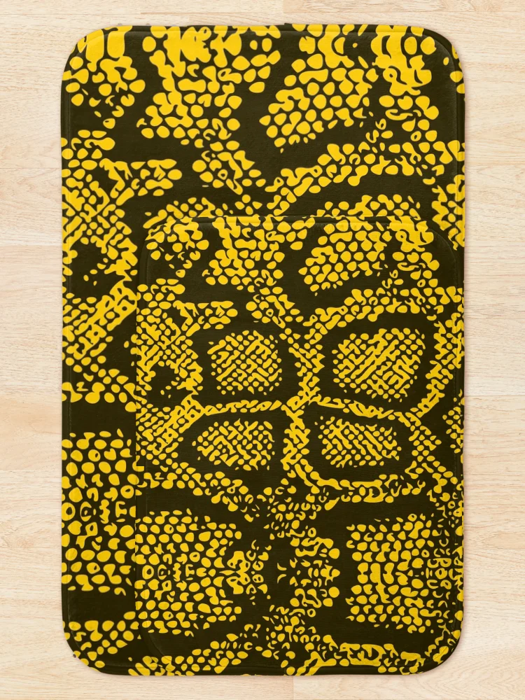 Thumbnail 5 of 6, Bath Mat, Python Skin designed and sold by DesignFantazia.