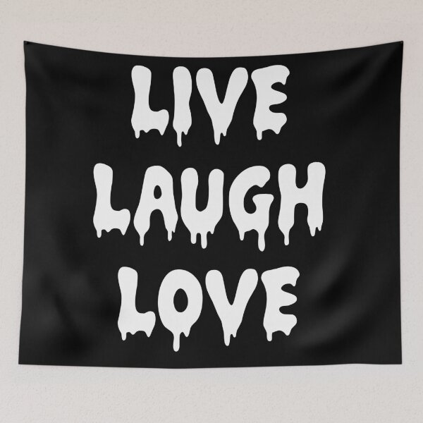 Aperçu de l'œuvre Live Laugh Love créée et vendue par MemeSupplyStore.