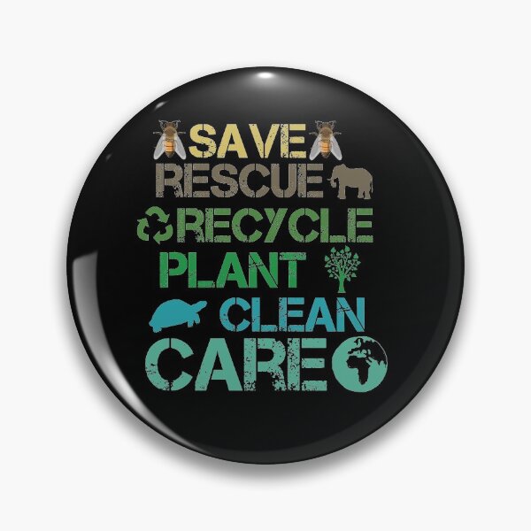 Item preview, save bees rescue animals recycle plastict earth day designed and sold by Yassineea65.